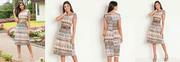 Vestido Midi Mix de Estampa