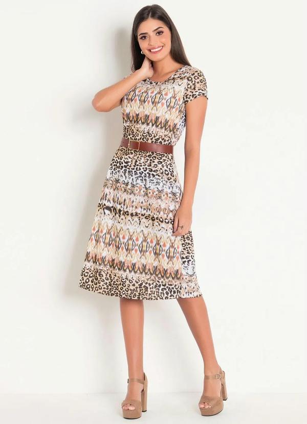 Rosalie - Vestido Midi Mix de Estampa 5