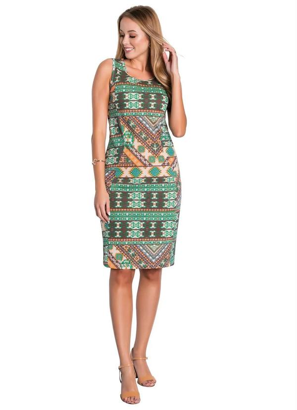 Rosalie - Vestido Tubinho Étnico Moda Evangélica 4