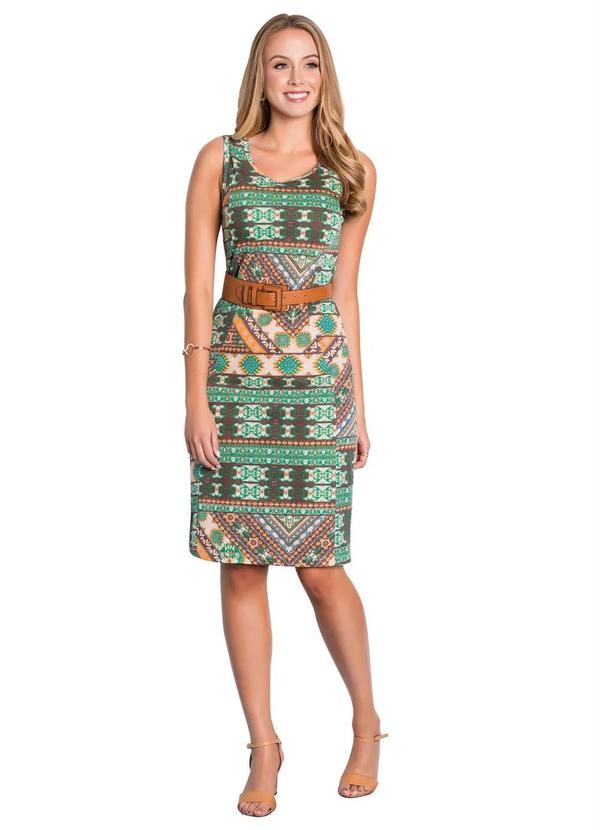 Rosalie - Vestido Tubinho Étnico Moda Evangélica 5