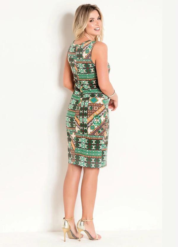 Rosalie - Vestido Tubinho Étnico Moda Evangélica 6