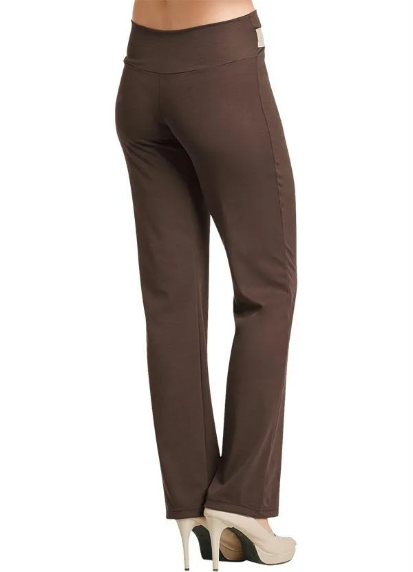 Moda Pop - Calça Reta Marrom 7