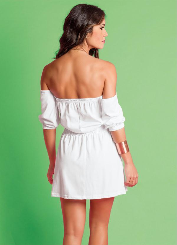 Outlet - Vestido Ciganinha Branco 2