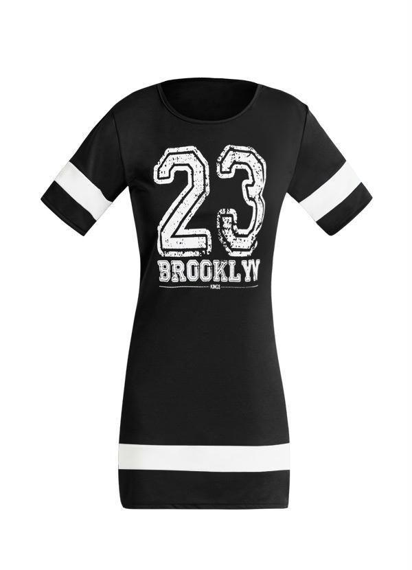 Outlet - Vestido Esportivo Preto e Branco 8