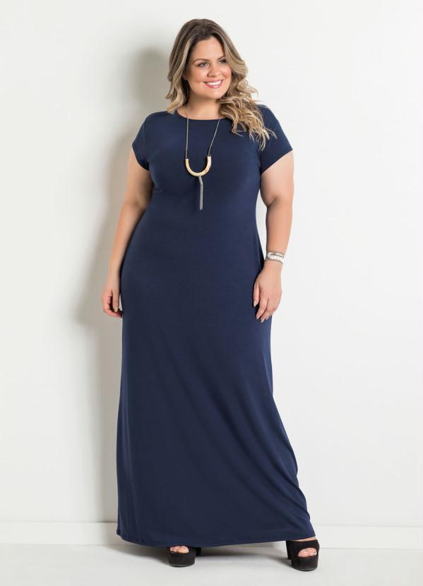 Marguerite - Vestido Longo Azul Marinho