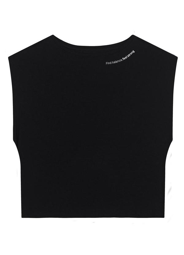 Enfim - Blusa Find Balance Feel Strong Active Preto
