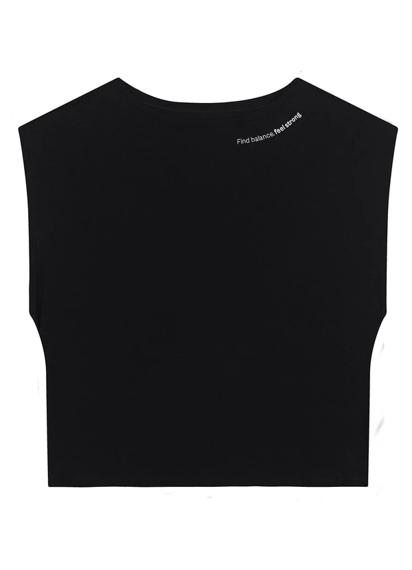 Enfim - Blusa Find Balance Feel Strong Active Preto 1