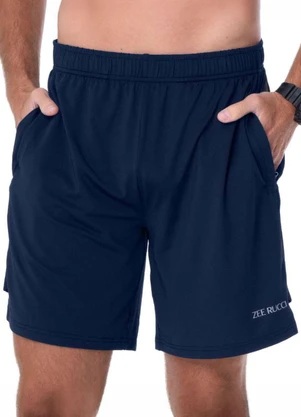 Zee Rucci - Bermuda Bolso com Zíper Mulet Azul Navy - ZEE RUCCI