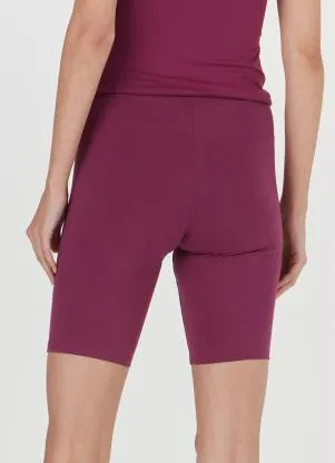 Malwee - Bermuda Ciclista Cotton Feminina Roxo - MALWEE