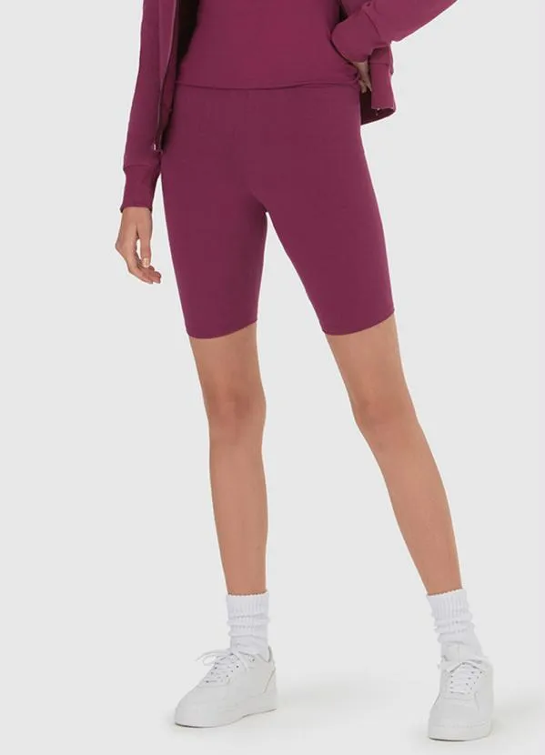 Malwee - Bermuda Ciclista Cotton Feminina Roxo