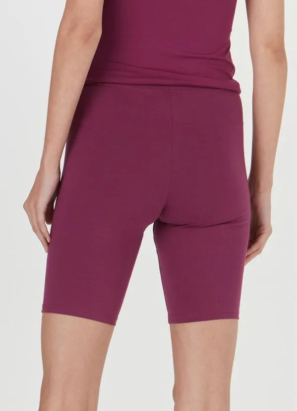 Malwee - Bermuda Ciclista Cotton Feminina Roxo 2