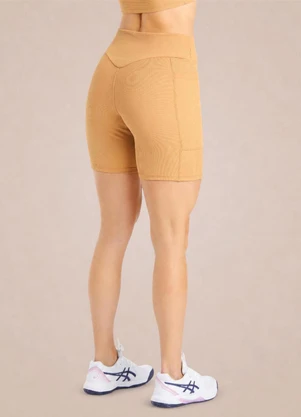Endorfina - Bermuda Ciclista Feminina Bege - ENDORFINA