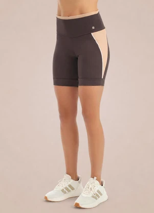 Endorfina - Bermuda Ciclista Feminina Super Power Marrom - ENDORFINA