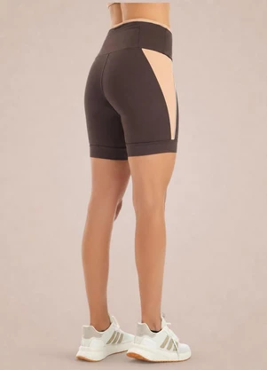 Endorfina - Bermuda Ciclista Feminina Super Power Marrom - ENDORFINA