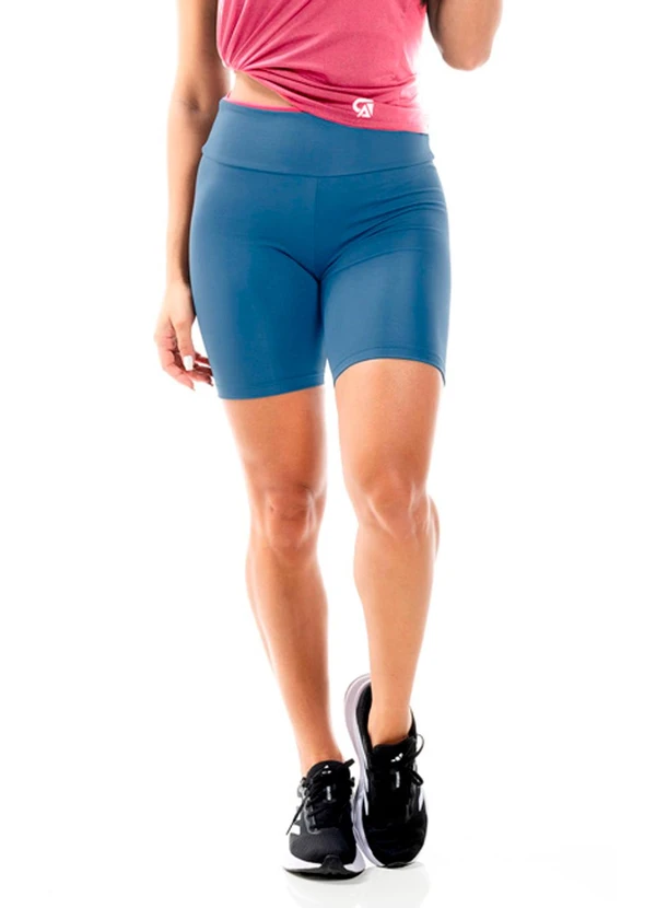 Cobertura - Bermuda Cilista Feminina Azul