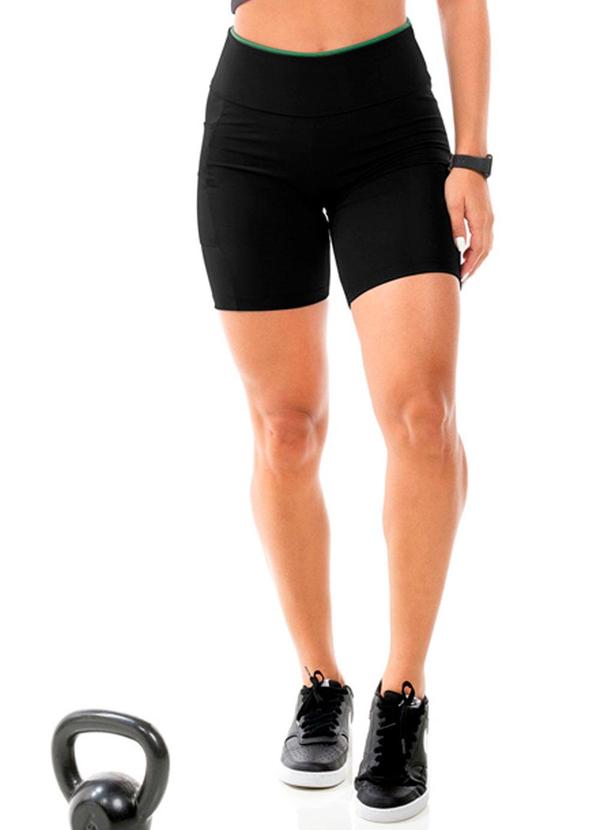 Cobertura - Bermuda Cilista Feminina Preto