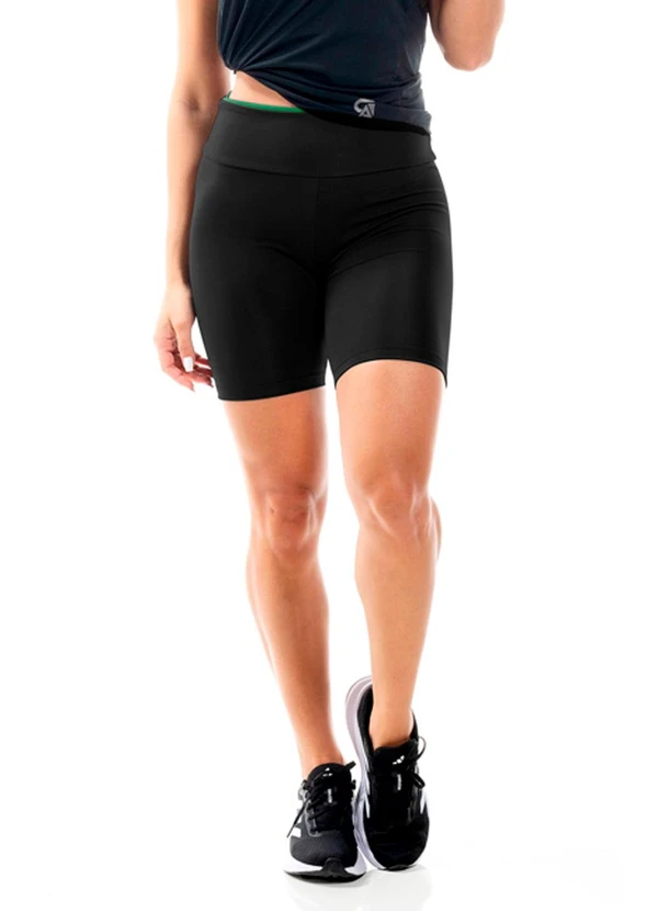 Cobertura - Bermuda Cilista Feminina Preto
