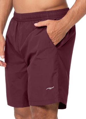 Zee Rucci - Bermuda com Short Interno Vermelho Bordeaux - ZEE RUCCI