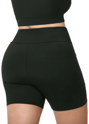 Zee Rucci - Bermuda Compressão com Bolso Proteção Uv Preto - ZEE RUCCI