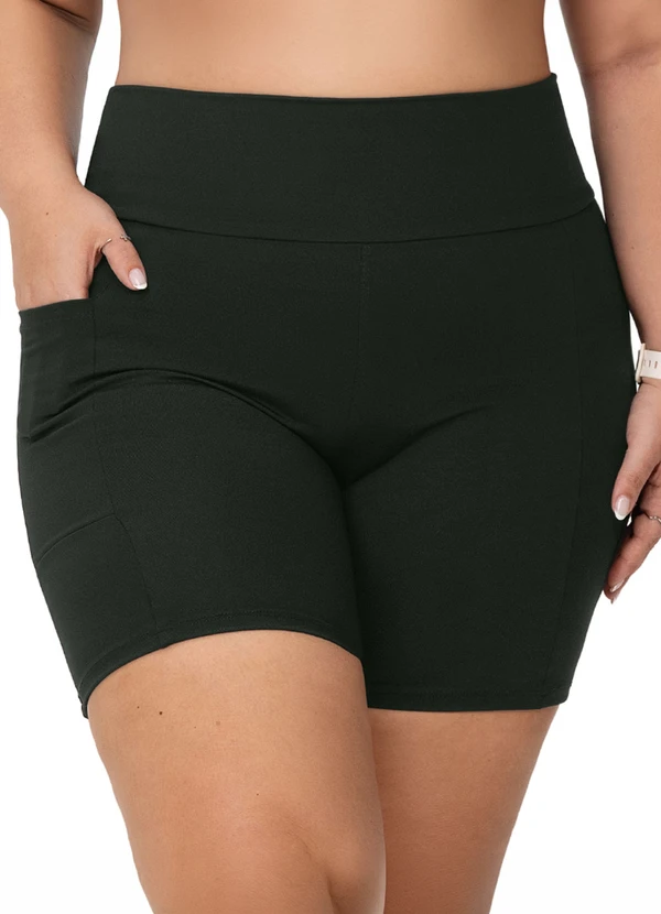 Zee Rucci - Bermuda Compressão com Bolso Proteção Uv Preto