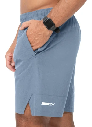 Zee Rucci - Bermuda Detalhe Refletivo Azul Claro - ZEE RUCCI