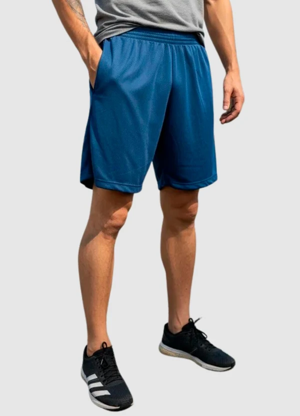 Yends Fashion - Bermuda Masculina Fitness Dry Fit Azul 1