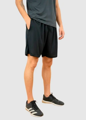 Yends Fashion - Bermuda Masculina Fitness Dry Fit Preto - YENDS FASHION