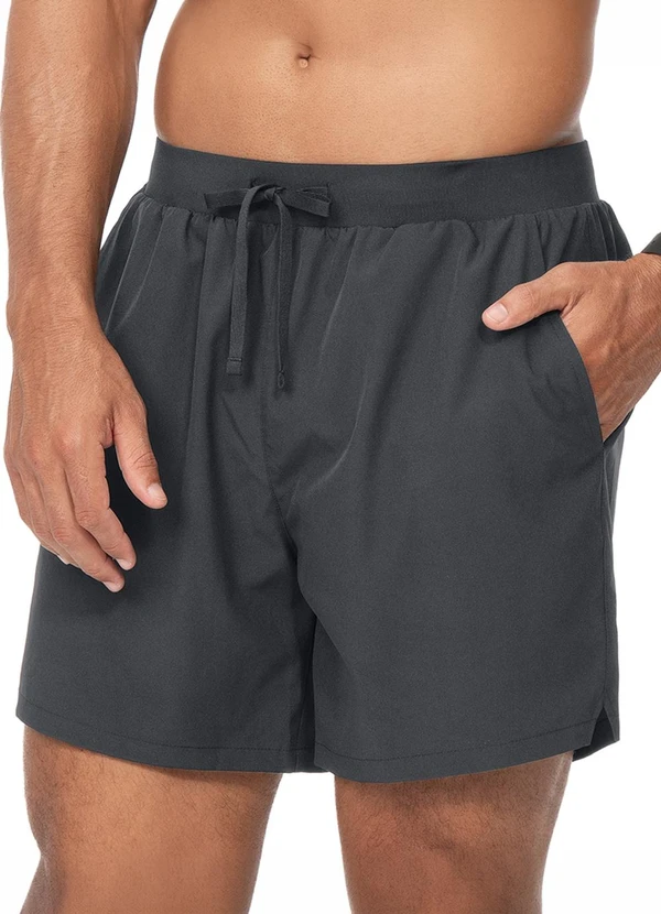 Zee Rucci - Bermuda Masculina Short Interno e Bolso Cinza