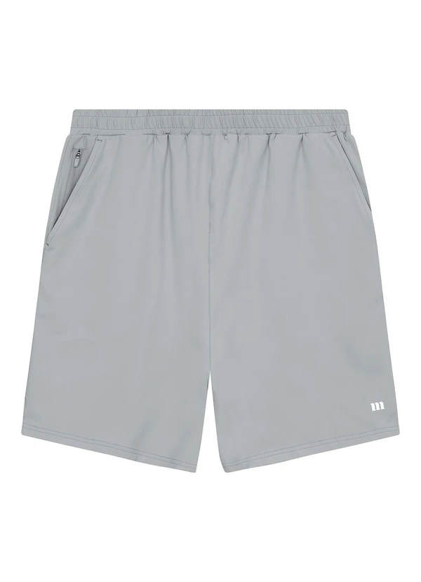 Malwee - Bermuda Reta Dry Active Cinza Azulado