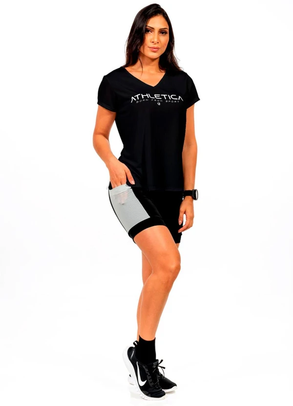 Cobertura - Short Ciclista Power FemininaPreto 2