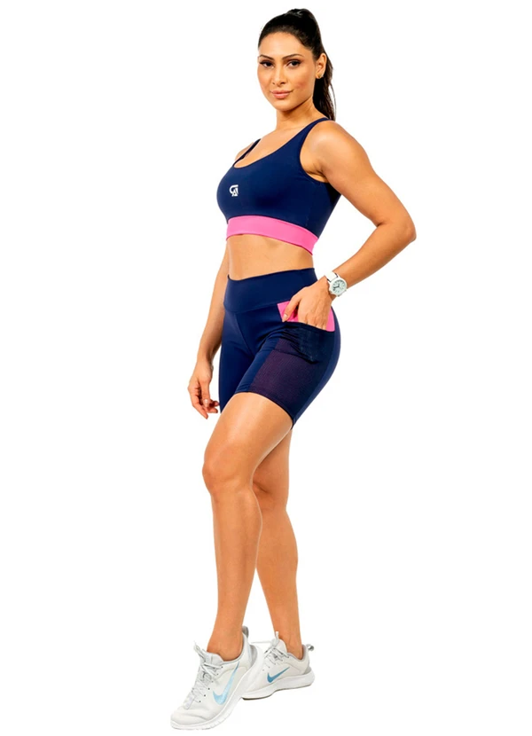 Cobertura - Short Ciclista Power FemininaRosa  2