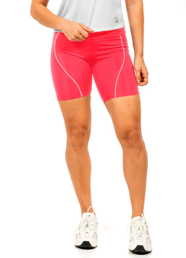 Cobertura - Short Ciclista Power FemininaVermelho