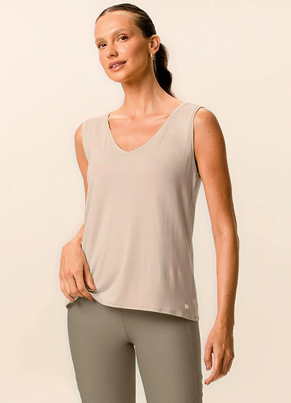 Malwee - Blusa Alongada Ampla Active Areia