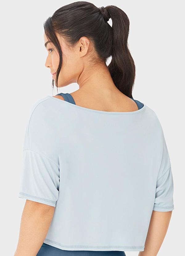 Enfim - Blusa Ampla em Malha Dry Active Azul 2