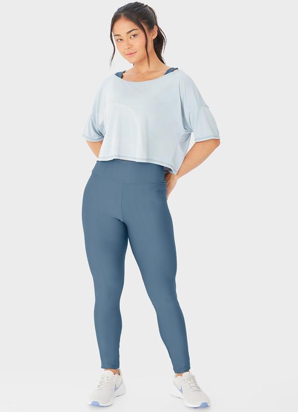 Enfim - Blusa Ampla em Malha Dry Active Azul 3