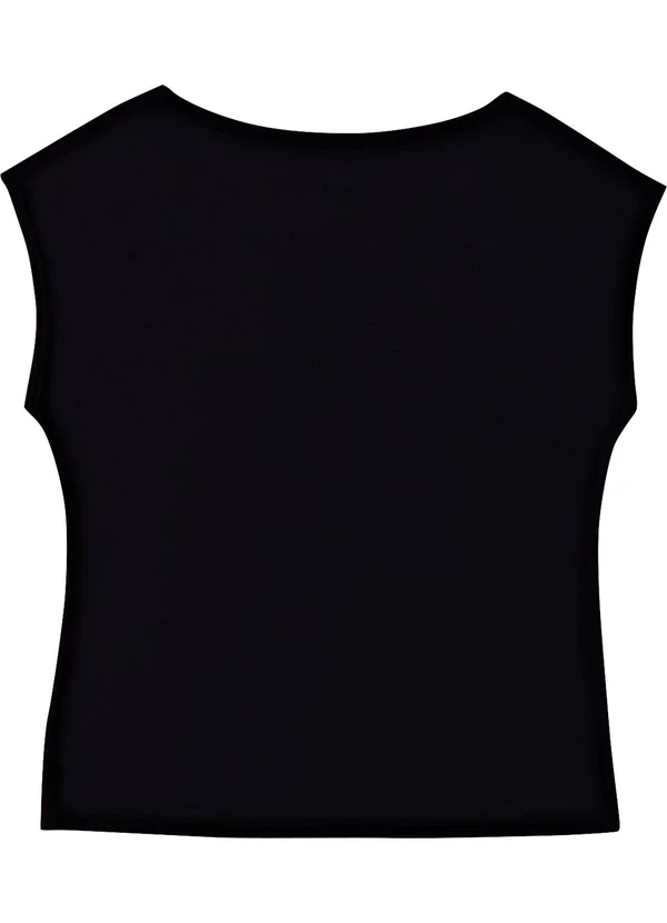 Malwee - Blusa Ampla em Malha Dry Preto 2