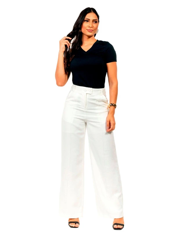 Cobertura - Blusa Ana Ruga Decote Feminina Preto 2