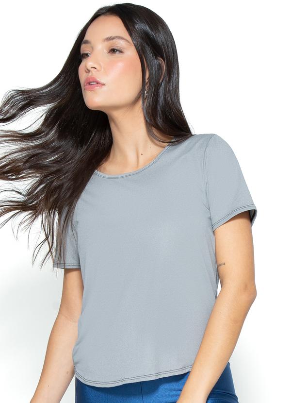 Enfim - Blusa Cinza Slim Lycra®