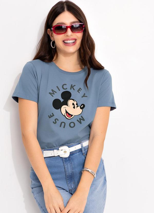Disney - Blusa Cinza Escuro em Malha de Algodão Penteado 3