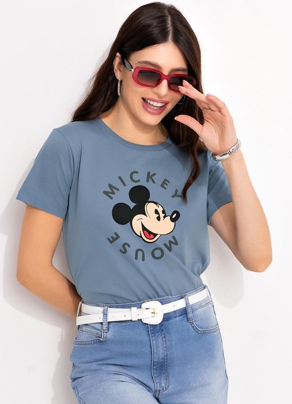 Disney - Blusa Cinza Escuro em Malha de Algodão Penteado 4