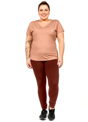Cobertura - Blusa com Estampa Feminina Marrom - COBERTURA