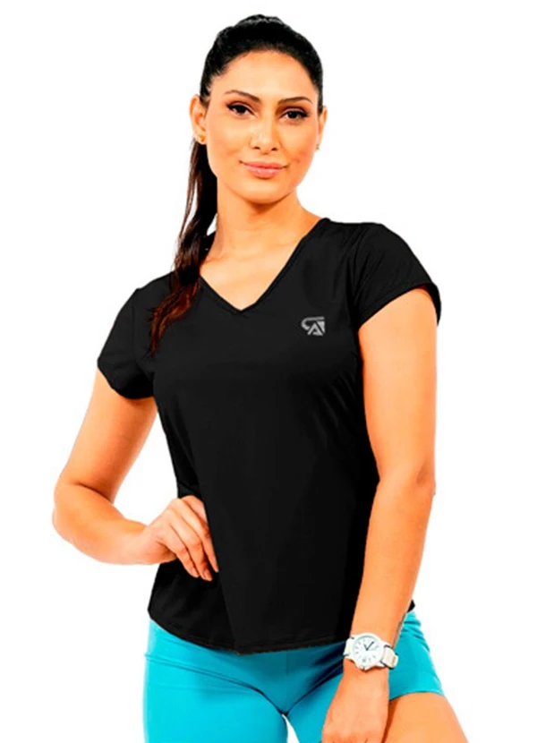 Cobertura - Blusa com Estampa Feminina Preto