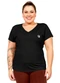 Cobertura - Blusa com Estampa Feminina Rosa  - variação: Preto
