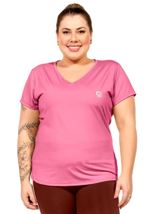 Cobertura - Blusa com Estampa Feminina Rosa  - COBERTURA