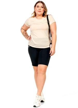 Cobertura - Blusa com Recorte Feminina Bege - COBERTURA