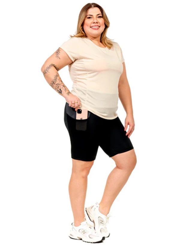 Cobertura - Blusa com Recorte Feminina Bege 3