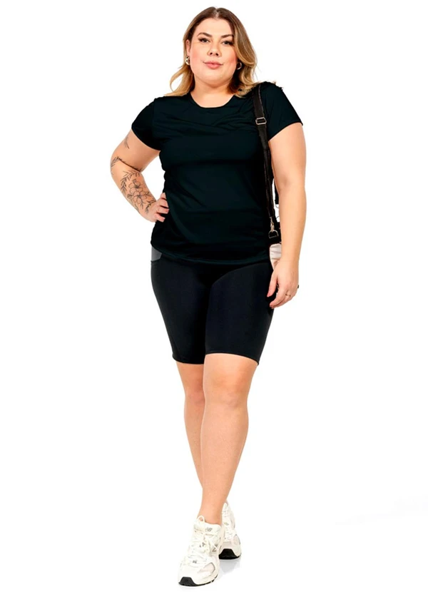 Cobertura - Blusa com Recorte Feminina Preto 2