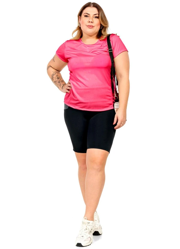 Cobertura - Blusa com Recorte Feminina Rosa  2