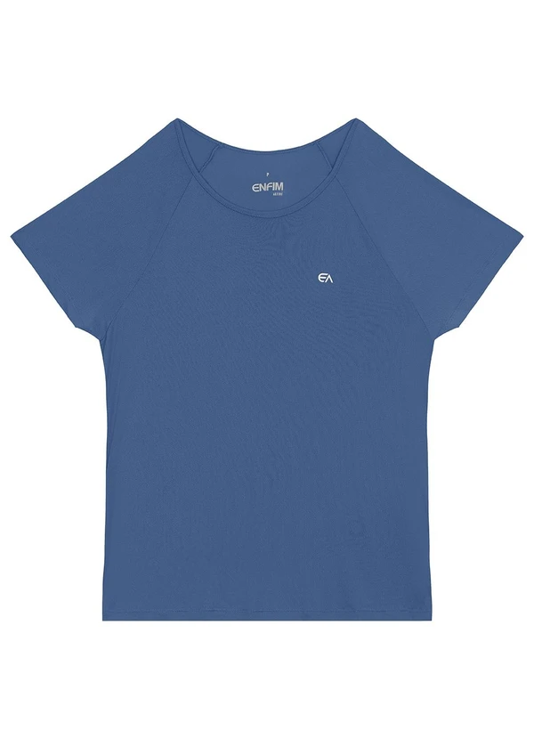 Enfim - Blusa Creponada com Refletivo Active Azul 4