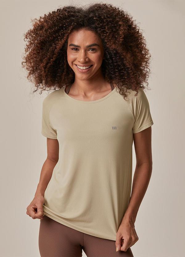 Malwee - Blusa Creponada Dry Active Areia